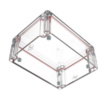 Top Cap Clear Bottom Clear Electronic Enclosures RB65P06C20C