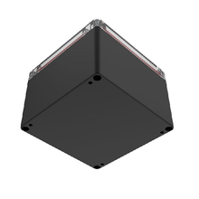 Top Cap Clear Bottom Black Electronic Enclosures RB55P06C28B