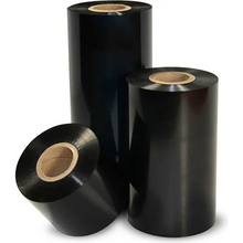 Zebra 3200 Wax & Resin Ribbons, 4-5/16"W x 244'L, 1/2" Core, Black, 12 Rolls - 03200GS11007