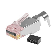 ProSeries Cat6/6a Shielded with Cap45 & Bar45 External Ground Pass-Through RJ45 Modular Plug S45-1750P (50pcs/2Jar)