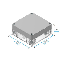 Top Cap Gray Bottom Clear Electronic Enclosures RB33P06G08C