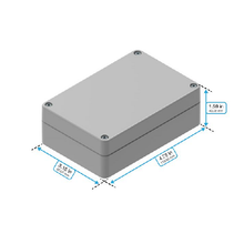Top Cap Gray Bottom Gray Electronic Enclosures RB53P06G10G