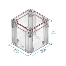 Top Cap Clear Bottom Clear Electronic Enclosures RB33P06C28C