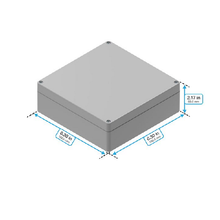 Top Cap Gray Bottom Gray Electronic Enclosures RB66P06G16G