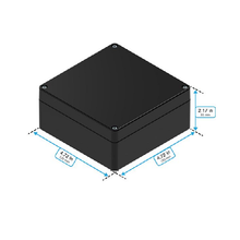 Top Cap Black Bottom Black Electronic Enclosures RB55P06B16B