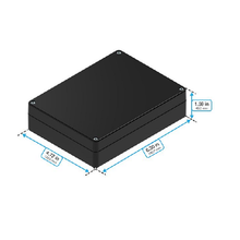 Top Cap Black Bottom Black Electronic Enclosures RB65P06B10B