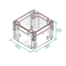Top Cap Clear Bottom Clear Electronic Enclosures RB33P06C16C