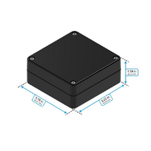 Top Cap Black Bottom Black Electronic Enclosures RB33P06B08B