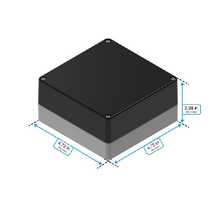 Top Cap Black Bottom Gray Electronic Enclosures RB55P14B10G