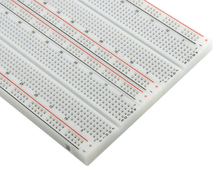 White 1660 Tie-point Solderless Plug-in Breadboard With Power Rails BB1660