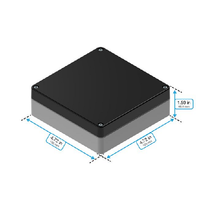 Top Cap Black Bottom Gray Electronic Enclosures RB55P06B10G