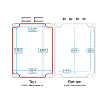 Top Cap Clear Bottom Clear Electronic Enclosures RB65P06C20C