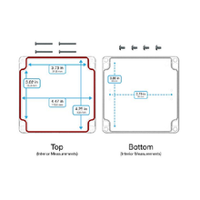 Top Cap Clear Bottom Clear Electronic Enclosures RB55P14C16C