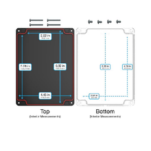 Top Cap Black Bottom Clear Electronic Enclosures RB65P12B24C