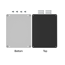 Top Cap Black Bottom Gray Electronic Enclosures RB65P06B24G