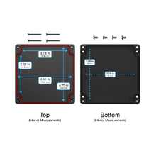 Top Cap Black Bottom Black Electronic Enclosures RB55P06B16B