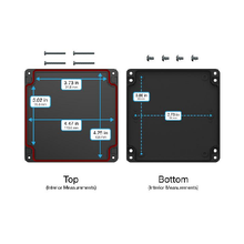 Top Cap Black Bottom Black Electronic Enclosures RB55P06B10B