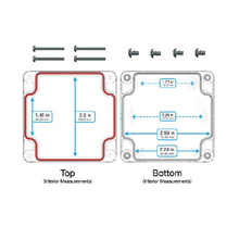 Top Cap Clear Bottom Clear Electronic Enclosures RB33P06C28C