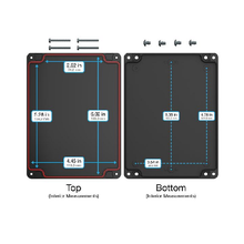 Top Cap Black Bottom Black Electronic Enclosures RB65P06B20B