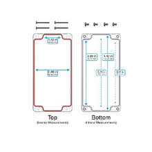 Top Cap Clear Bottom Clear Electronic Enclosures RB63P06C16C