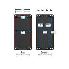 Top Cap Black Bottom Black Electronic Enclosures RB63P06B28B