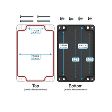 Top Cap Clear Bottom Black Electronic Enclosures RB53P06C16B