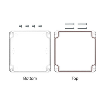 Top Cap Clear Bottom Clear Electronic Enclosures RB55P06C10C