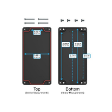 Top Cap Black Bottom Black Electronic Enclosures RB63P06B16B