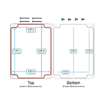 Top Cap Clear Bottom Clear Electronic Enclosures RB65P12C10C