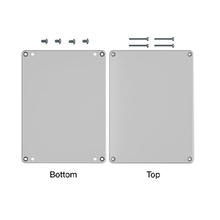 Top Cap Gray Bottom Gray Electronic Enclosures RB65P12G24G