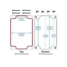 Top Cap Clear Bottom Clear Electronic Enclosures RB53P06C28C