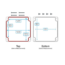 Top Cap Clear Bottom Clear Electronic Enclosures RB55P14C28C