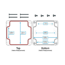 Top Cap Clear Bottom Clear Electronic Enclosures RB33P06C08C