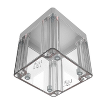 Top Cap Gray Bottom Clear Electronic Enclosures RB33P06G28C
