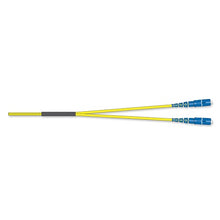 5 Meters Fiber Optic Jumper Standard LCUPC Duplex SM 2F Zipcord Riser Standard Yellow Jacket 040402R5116005M
