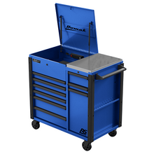 44″ Rspro 9 Drawer Flip Top Blue Power Service Cart BL06044090