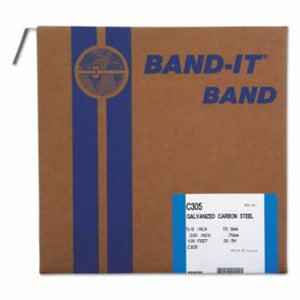 100 feet Band-It  Bands Galvanized Carbon Steel 080-C30599