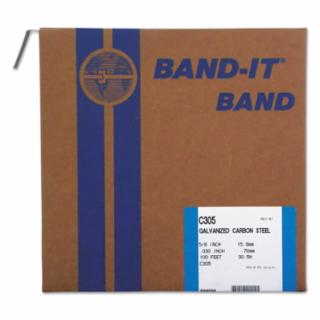 100 feet Band-It  Bands Galvanized Carbon Steel 080-C30599
