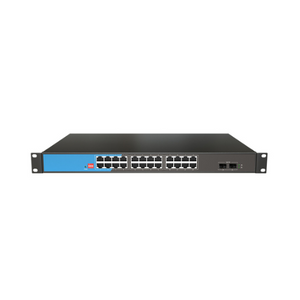 24-Ports Non Managed Full Gigabit PoE 100-240V 50/60Hz Power Commercial Switch S200-26G-S2-ACR