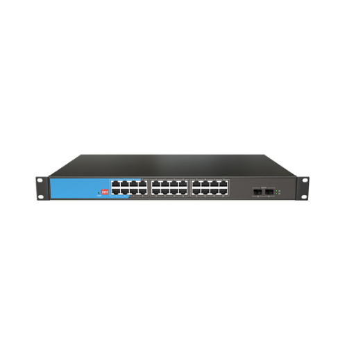 24-Ports Non Managed Full Gigabit PoE 100-240V 50/60Hz Power Commercial Switch S200-26G-S2-ACR