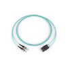 3 Meters Fiber Optic Jumper 2F Zipcord Riser Standard Aqua Jacket 505702T5120003M