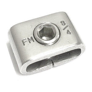 3/4" Width  SS 304 Screw Buckle FSB73M0825IFMT (100/Box)