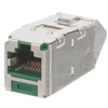 1 Port 22-26 AWG Mini-Com Cat6A Plus Up/Down 45 Angled Jack Module TG Shielded RJ45 CJSUD6X88TGGRY