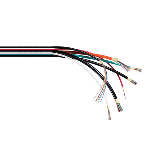 Indoor/Outdoor Distribution Series Ultra Fox 12 Fiber PVC Singlemode 900µm Tight Buffer Yellow Riser Cable DX012DSLA9YR