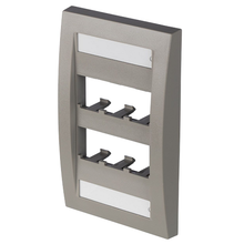 6 Port Mini-Com Executive Series Single Gang Faceplate Mount ABS CFPE6IGY