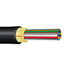Indoor/Outdoor Distribution Series Ultra Fox 12 Fiber PVC Singlemode 900µm Tight Buffer Yellow Riser Cable DX012DSLA9YR