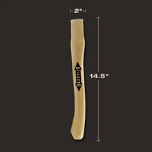 14.5 Inch Bent Hickory Replacement Handle With Wedge Tan STLFH-C