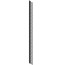 42U Vertical Cable Manager for Zeta Frame Cabinet 39835-700