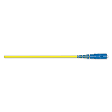 2" Meters Fiber Optic Jumper SC APC Tight Buffered Cable Riser 2.0 mm Standard SCAPC Simplex SM SMF Ultra 1F Single Fiber Standard Yellow Jacket 444401G2131002M