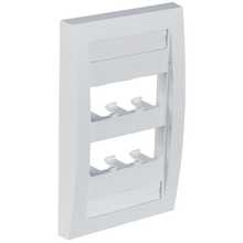 6 Port Mini-Com Executive Series Single Gang Faceplate Mount ABS CFPE6WHY